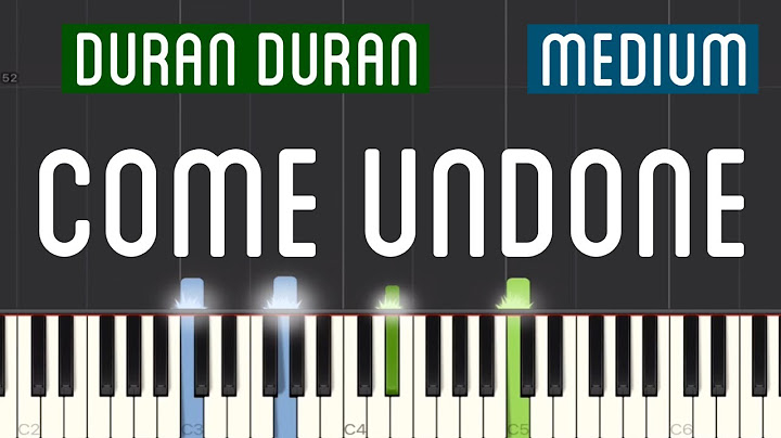 Come Undone Piano version - Piano performance video thumbnail