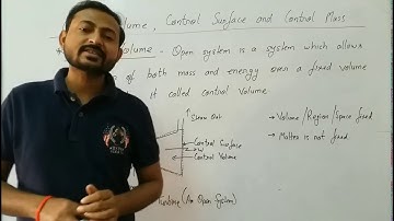 Control Volume, Control Mass and Control Surface