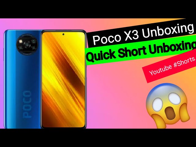 Poco X3 Unboxing | Smartphone Unboxing #Shorts