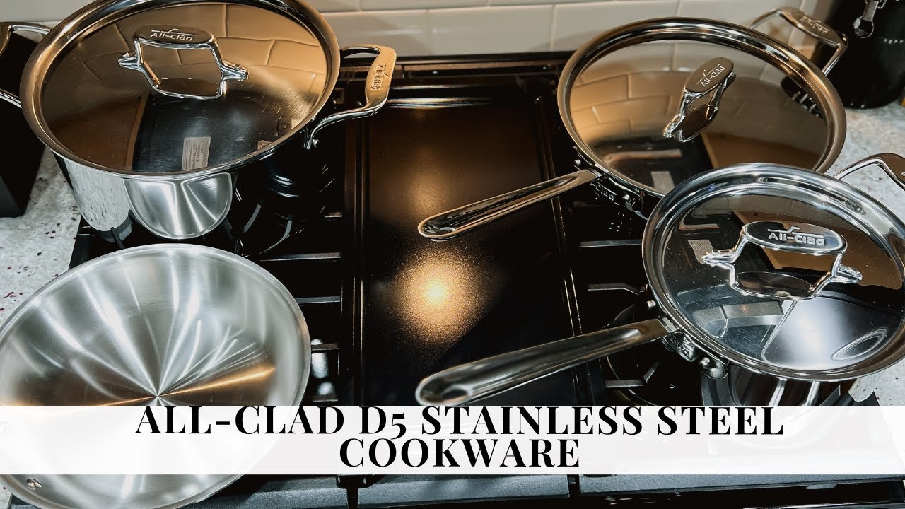 All-Clad d3 Stainless Steel 10-piece Cookware Set Unboxing