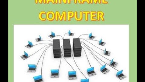 Mainframe Computers || Lecture 6  || First Year Computer Science || Mubarik Siddique