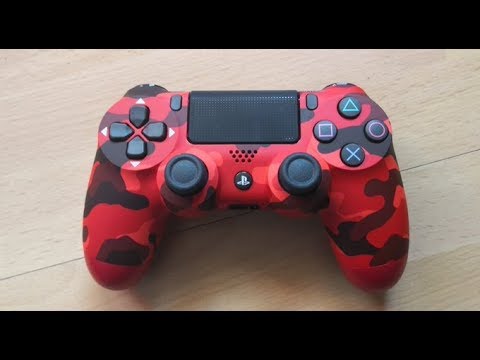 Ps4 Red And Black Camo Controller Unboxing Youtube