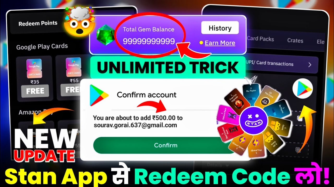 Stan App Unlimited Trick | Stan App New Update | Google Play Redeem ...