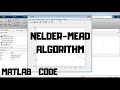 NELDER MEAD ALGORITHM | SIMPLEX METHOD | FMINSEARCH COMMAND | MATLAB TUTORIALS