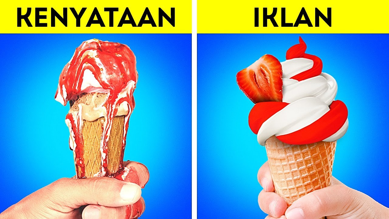 MAKANAN DI IKLAN vs KENYATAANNYA || Trik Iklan dan Kiat Mengambil Foto