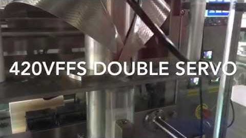 14 head+double Servo motor 420 VFFS 93 bagsmin