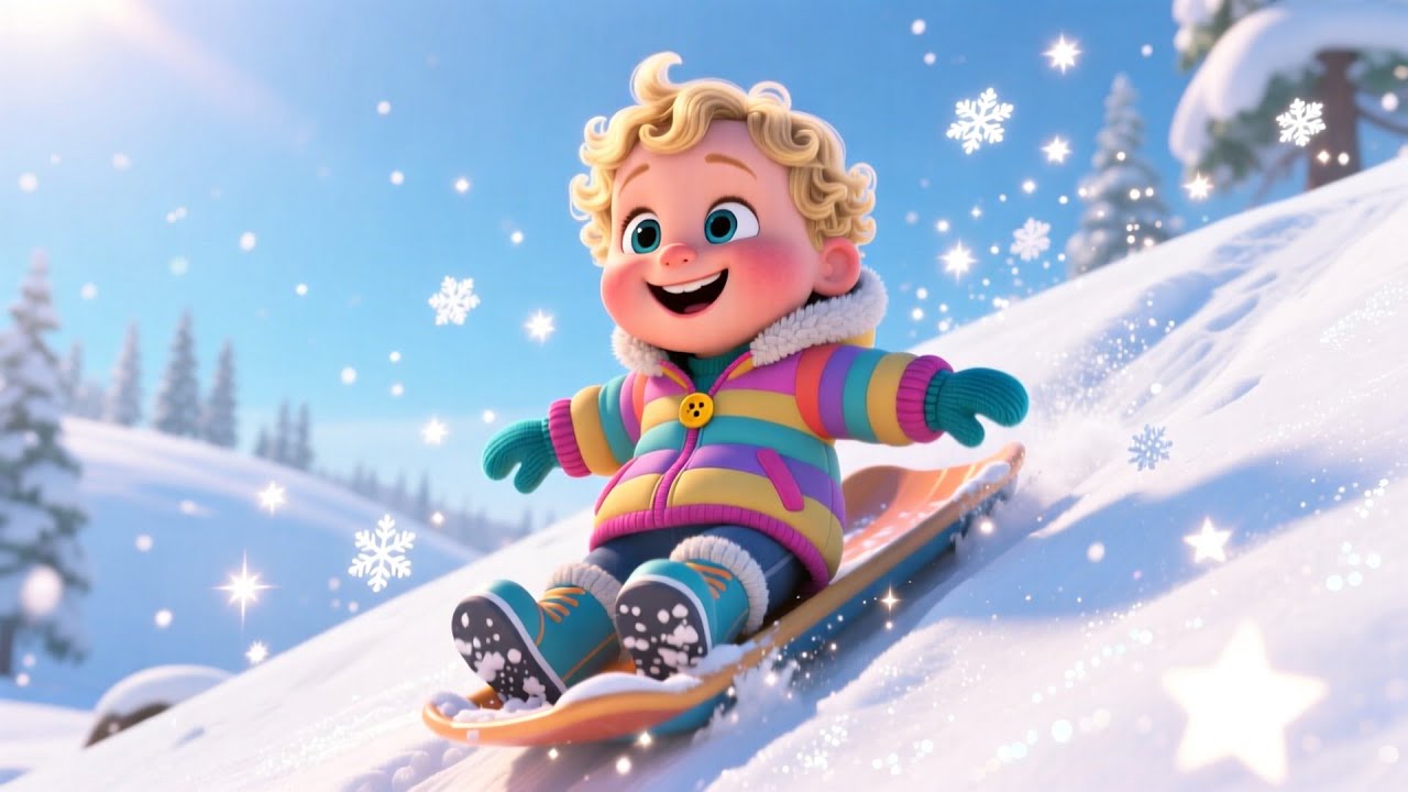 Holiday Fun in Snow Park ❄️⛸️ Fun Winter Song | ABCs and 123 for Kids