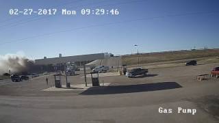 Surveillance footage fatal crash on I-40.