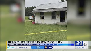 Woman dies during Jones County house fire