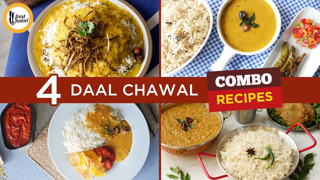 ⁣4 Daal Chawal Combo Recipes By Food Fusion