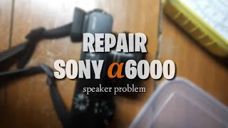 SPEAKER SONY A6000 PROBLEM | REPAIR AND ASSEMBLY