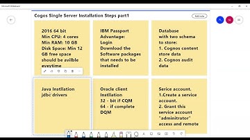 IBM Cognos Analytics 11.2.2  Single Server Installation Planning Part1