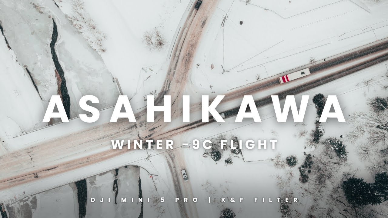 Asahikawa Snowy Flight Test | DJI Mini 5 Pro | K&F Filter | Japan