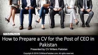 How to Prepare a CV for the Post of CEO in Pakistan screenshot 5