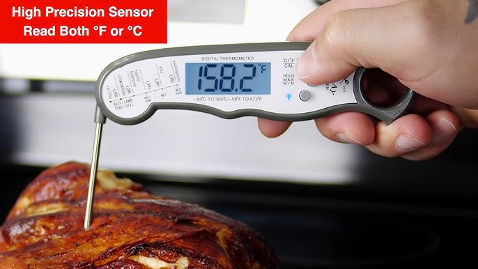 Zulay Kitchen Instant Read Food Thermometer Waterproof Digital