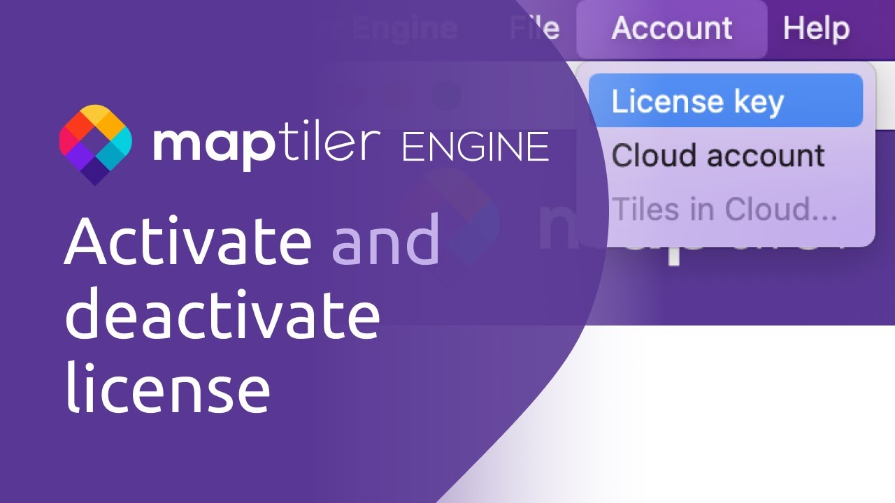 Activate and deactivate licence MapTiler Engine YouTube