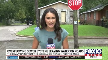 Severe rainfall causing sanitary sewage problems citywide