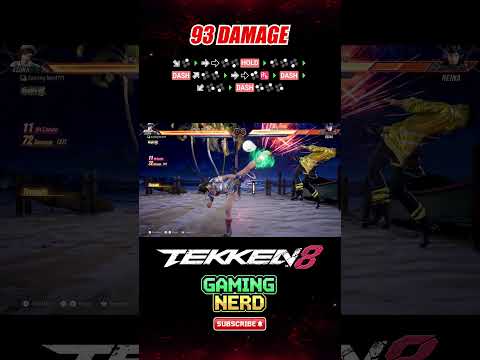 93 DAMAGE | Asuka Kazama Combo Tekken 8 Season 2 #shorts #tekken8 #youtubeshorts