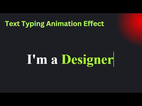 How to create Text Typing Animation Effect Using Html Css and Javascript In Single File