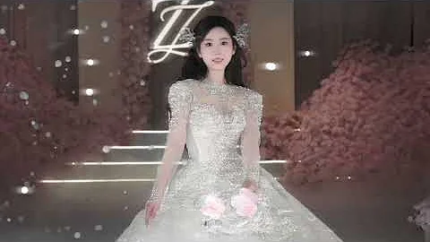 A dreamy wedding immersed in a sea of glowing pink#Wedding#The wedding scene#Wedding