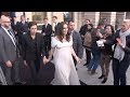 Exclusive  very pregnant keira knightley with husband attending j12 chanel watch launching in paris