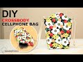 DIY CROSSBODY CELLPHONE BAG | Easy Phone Purse Bag Tutorial [sewingtimes]