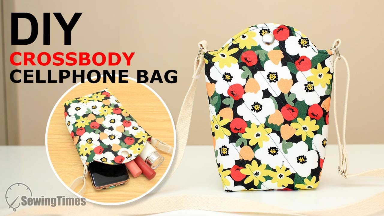 DIY Crossbody Bag - Small Cell Phone Pouch ⋆ Hello Sewing