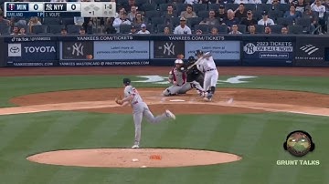 Anthony Volpe and Aaron Judge hit back to back home runs!!! Volpe hits his 1st!! Vs Twins