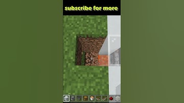 Minecraft: Simple working Trash Bin #shorts