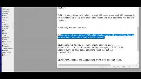How to configure Radius Client Server on MikroTik Router