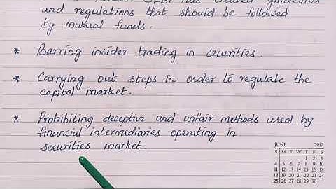 Functions of SEBI / TN PLUS TWO COMMERCE