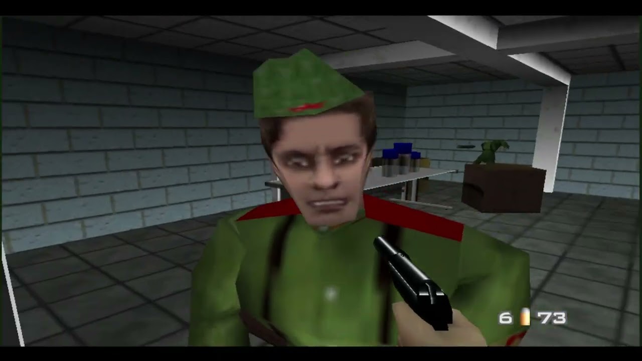 GoldenEye 007 (N64) - Longplay with Haunted Music - 00 Agent