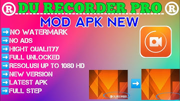 du recorder without watermark || du recorder mod apk android 1 || how to use du recorder 2021