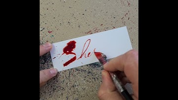 Splatter Calligraphy Name Request no.217