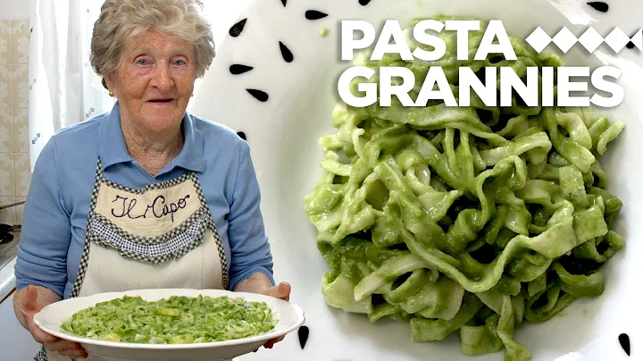 94 year old Isolina makes 'taggiaen' pasta with ba...