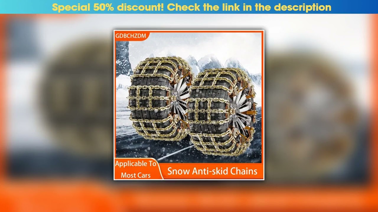 Limited Car Tire Snow Chains Auto Tire Anti-skid Chain Snow Mud Sand Metal Anti-skid Chain 195-265m