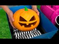 Experiment Shredding Halloween Pumpkin | 20 Best Shredding Experiments