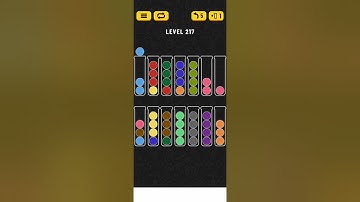 Ball sort puzzle. Level 217.