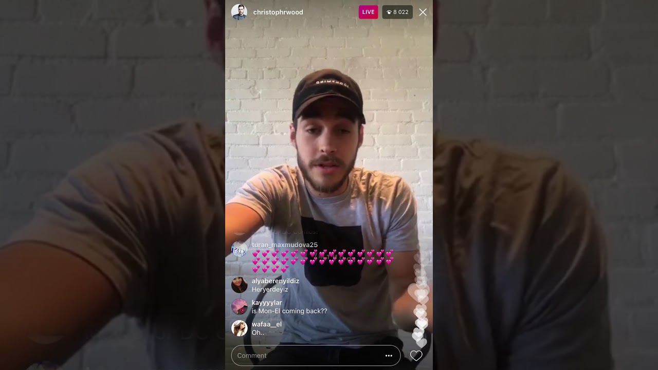 Chris Wood and Melissa Benoist #IDONTMIND Instagram Live 10/01/17