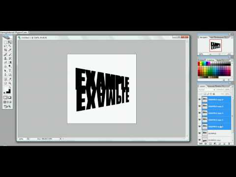 Simple D text effect in Photoshop CS