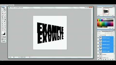 Simple 3D text effect in Photoshop CS2