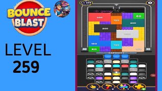 Bounce blast level  259 solution and walkthrough for Gameplay 