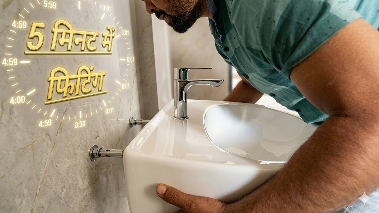 ₹500 bachaayein! Wash Basin fitting ka sabse asaan tarika.