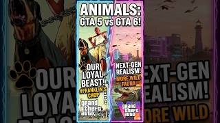 GTA 5 Animals vs GTA 6: Why Franklin’s Dog Chop Is Still Unmatched!#gta6 #gta5 #rockstargames