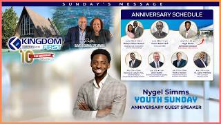 Youth Sunday / Guest Speaker Nygel Simms