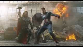 Marvels The Avengers - Clip 3 - Captain America and Thor Battle (HD)