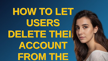 Joomla: How to let users delete their account from the frontend?