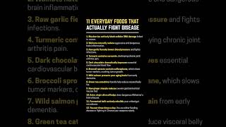 Everyday Foods That Actually Fight Disease  #Nutrition #Biohacking #Health