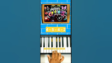 poppy playtime chapter 4 nightmare critters theme song easy piano tutorial #poppyplaytim #ytshorts
