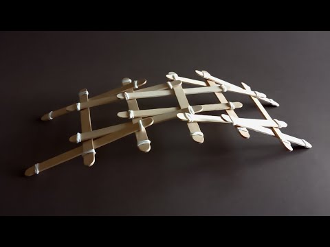 Видео: Как сделать мостик из палочек от мороженого (с иллюстрациями)